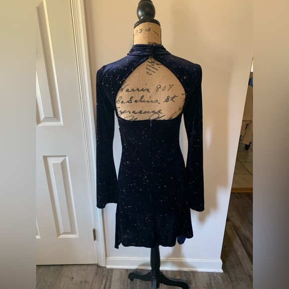 NWT CIDER Navy Star dress - Picture 2 of 3